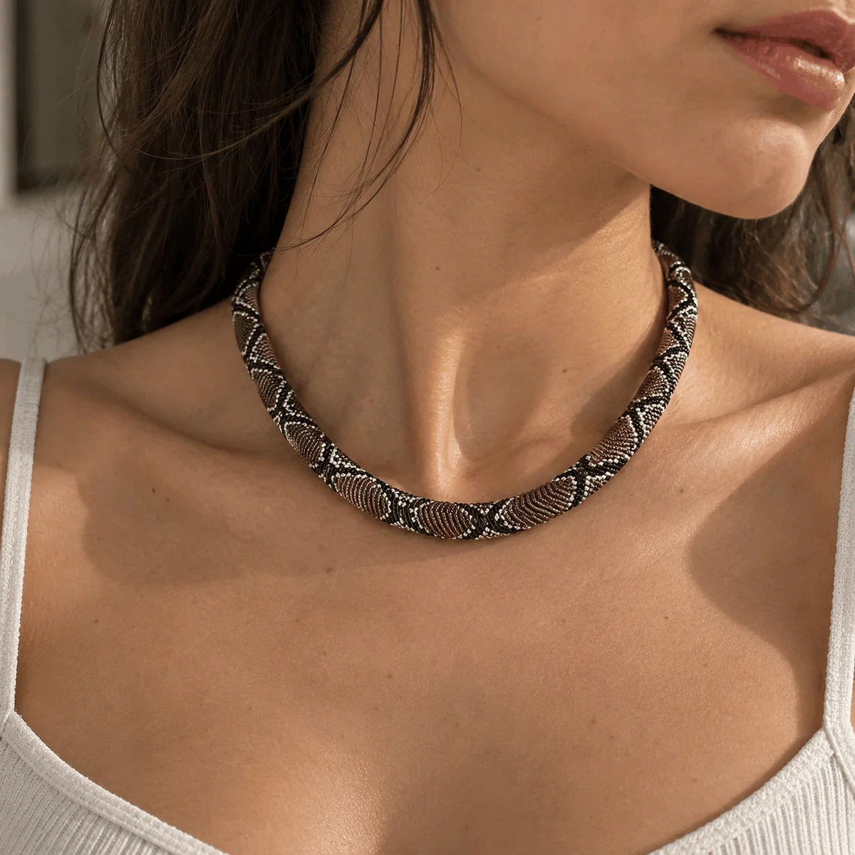 Serpent Statement Necklace